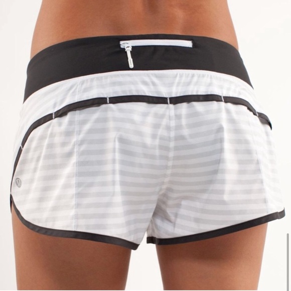 lululemon athletica Pants - Lululemon | Speed Short Grey Classic Stripe A9